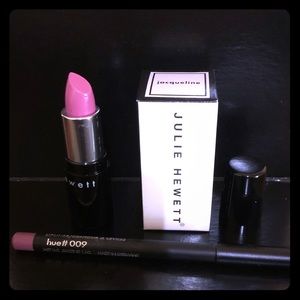 Julie Hewett Jacqueline Lipstick with #008 liner